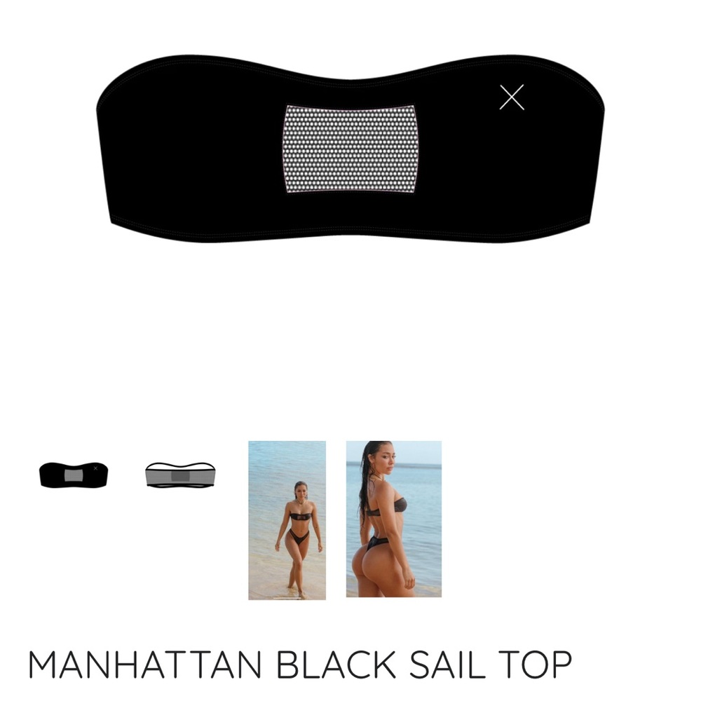 Boutinela manhattan black tube top sail style